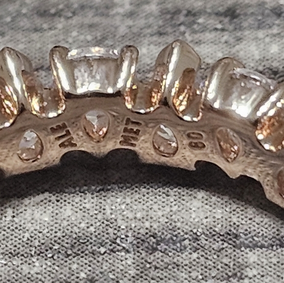 Authentic Pandora Alternating Sparkling Band Ring - Picture 5 of 5